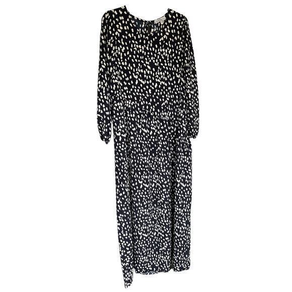 Hayden Dresses & Skirts - HAYDEN Anthropologie Black Animal print ultra maxi boho dress loose fit sz M